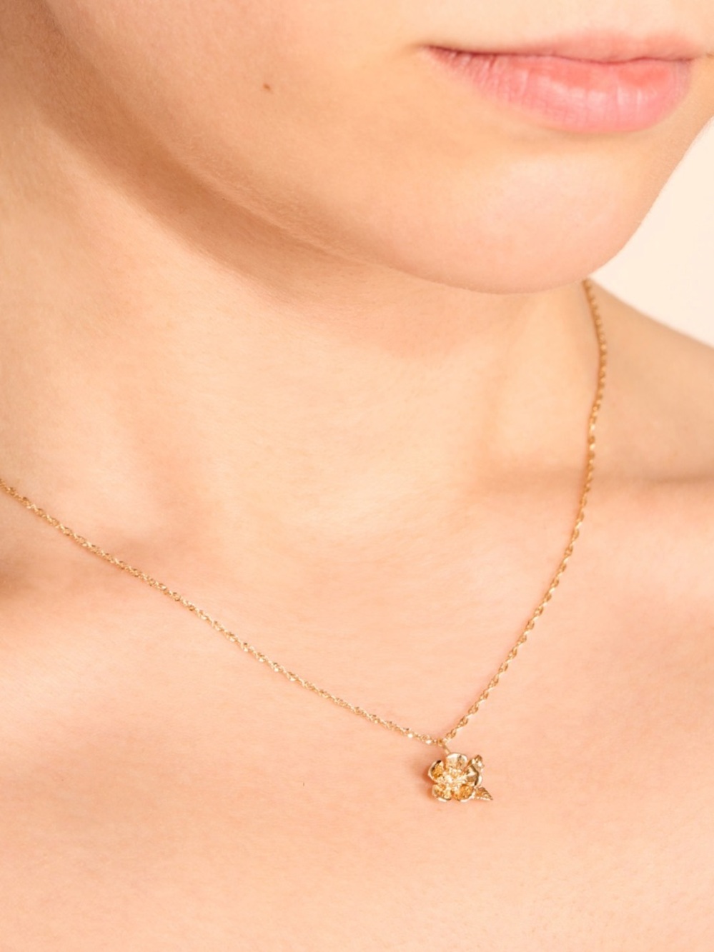 CATBIRD Cherry Blossom Gold Charm and Pen NWT